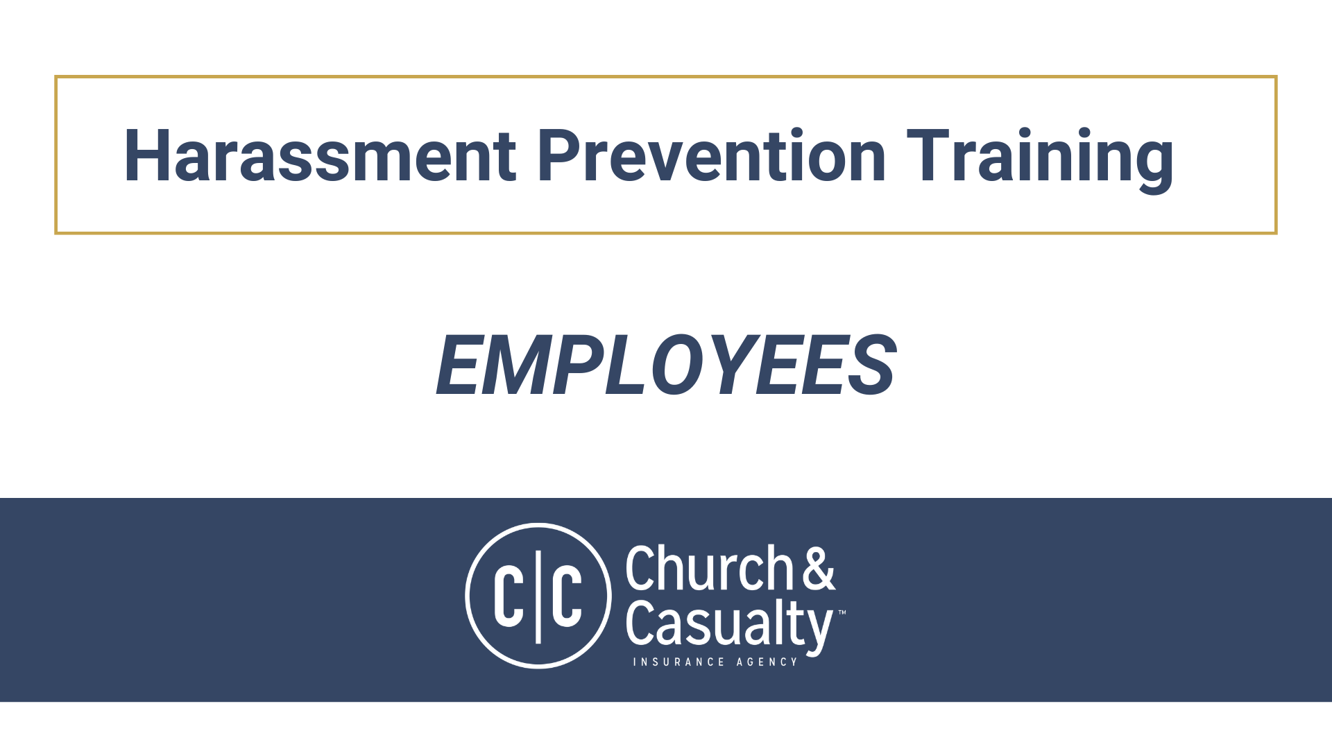 Workplace Harassment Training for Employees